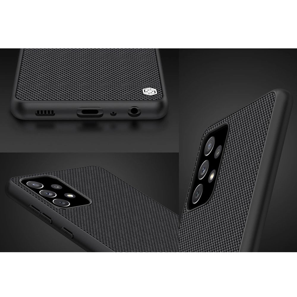 Nillkin Textured Case durable reinforced case with gel frame and nylon back for Samsung Galaxy A72 4G black_10