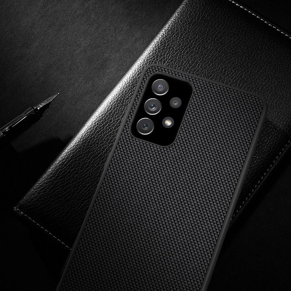 Nillkin Textured Case durable reinforced case with gel frame and nylon back for Samsung Galaxy A72 4G black_14