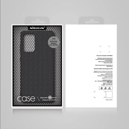 Nillkin Textured Case durable reinforced case with gel frame and nylon back for Samsung Galaxy A72 4G black_4