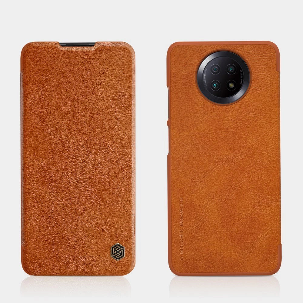 Nillkin Qin leather holster case for Xiaomi Redmi Note 9T 5G brown_8