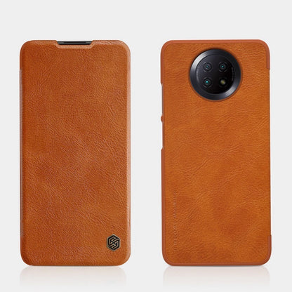 Nillkin Qin leather holster case for Xiaomi Redmi Note 9T 5G brown_8