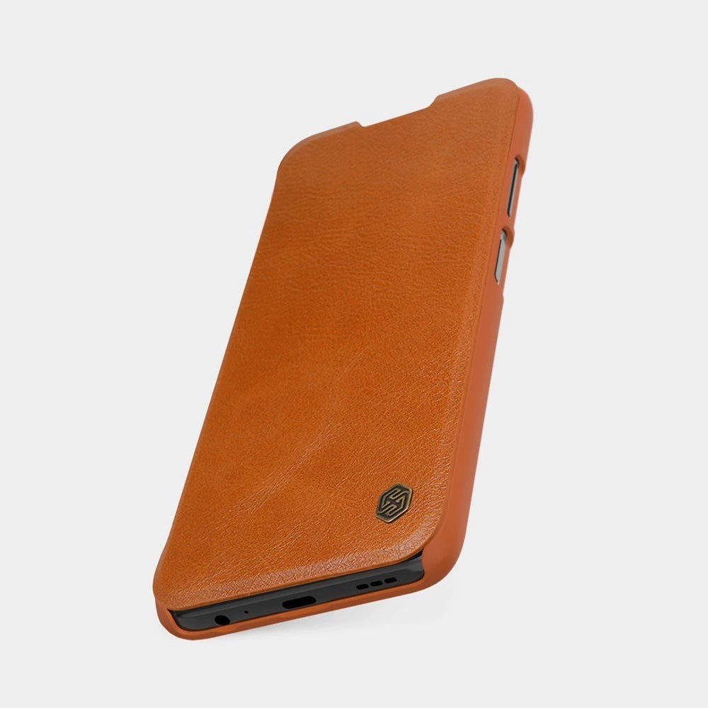 Nillkin Qin leather holster case for Xiaomi Redmi Note 9T 5G brown_9