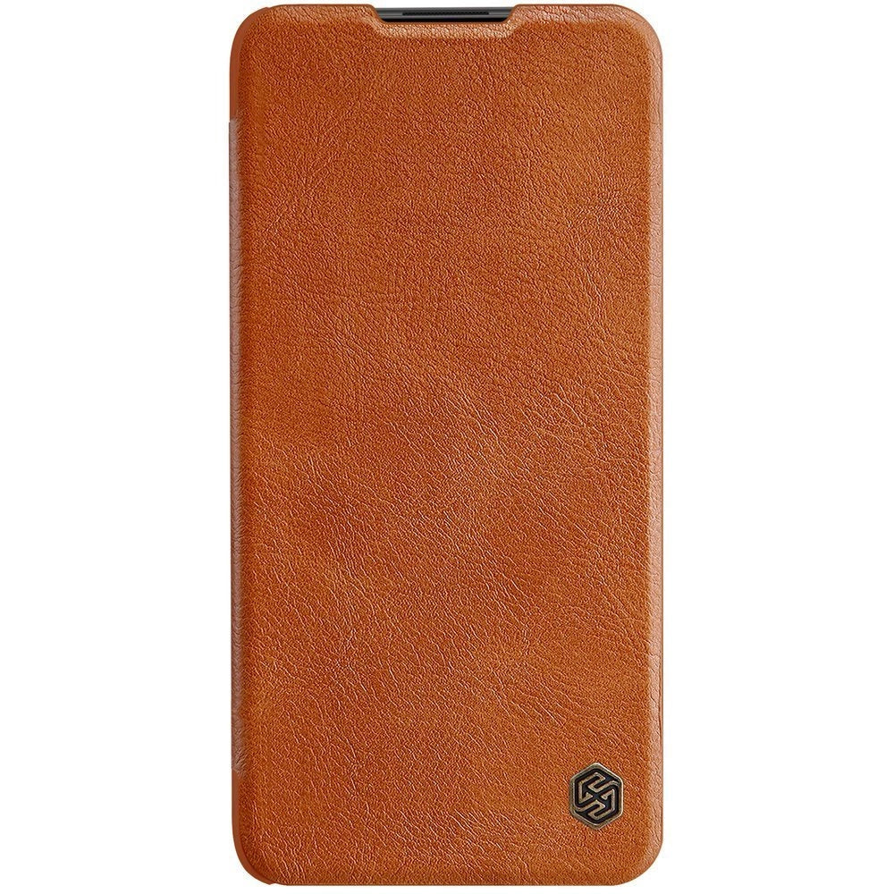Nillkin Qin leather holster case for Xiaomi Redmi Note 9T 5G brown_1