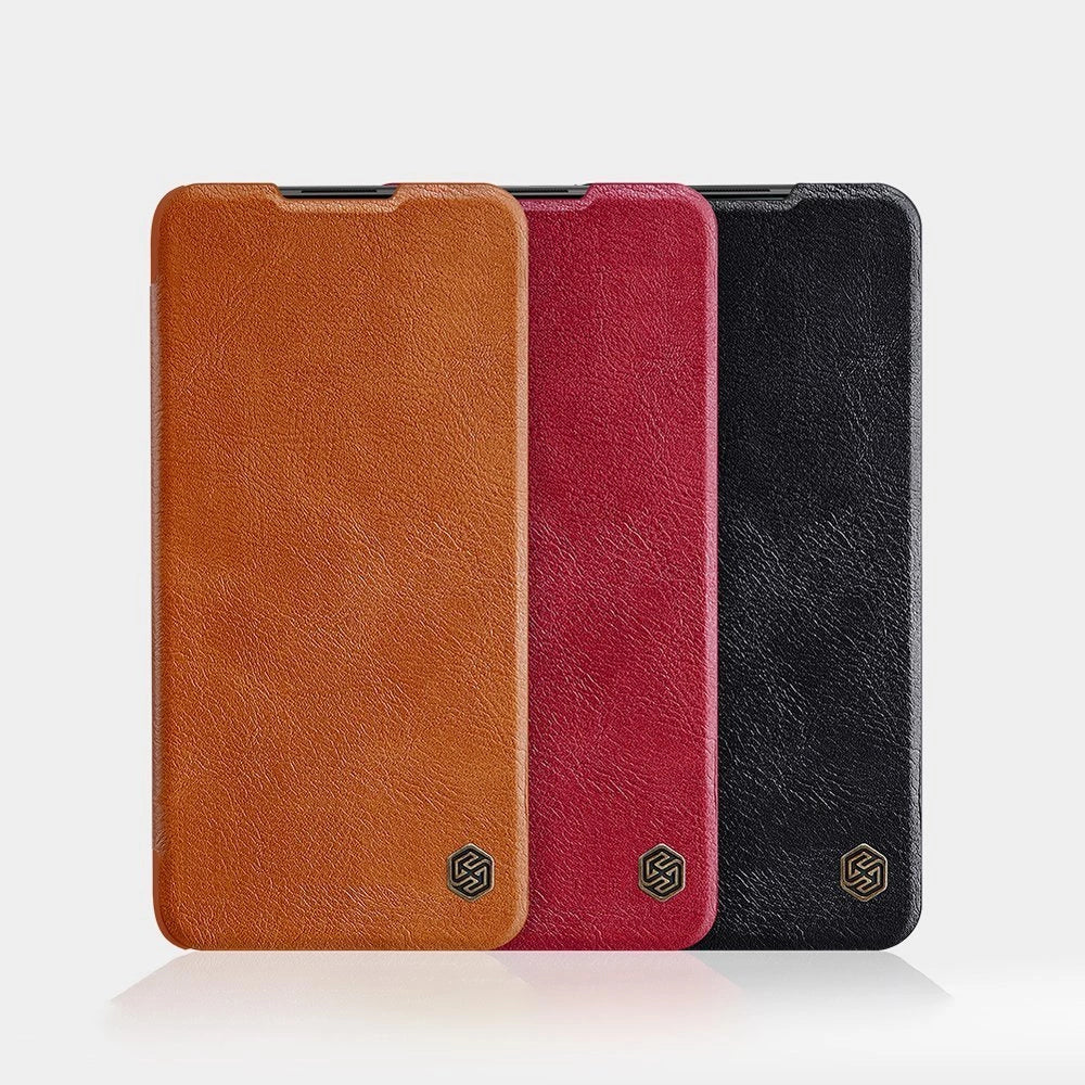 Nillkin Qin leather holster case for Xiaomi Redmi Note 9T 5G brown_4