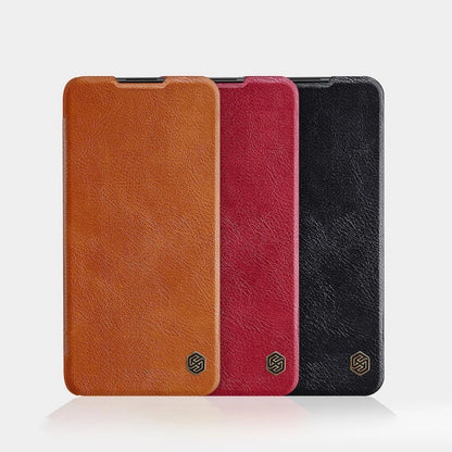 Nillkin Qin leather holster case for Xiaomi Redmi Note 9T 5G brown_4