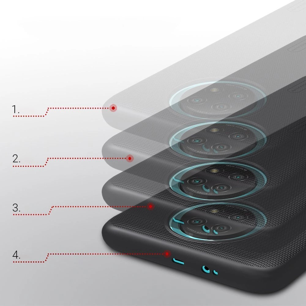 Nillkin Super Frosted Shield reinforced case cover for Xiaomi Redmi Note 9T 5G black_12