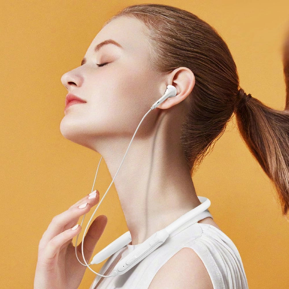 Dudao Magnetic Suction in-ear wireless Bluetooth headphones white (U5B)_1