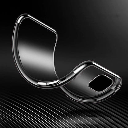 Clear Color Case Gel TPU Electroplating frame Cover for Xiaomi Mi 11 red_8