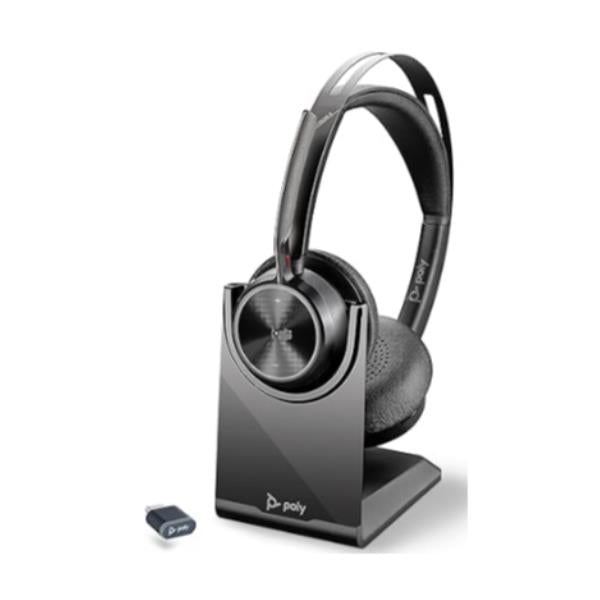 Poly Voyager Focus 2 MS USB-C+USB-C/A Adapter+Charging Stand_0