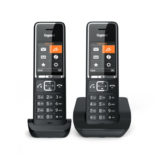GIGASET WIRELESS PHONE COMFORT 550 DUO BLACK CHROME L36852-H3001-D204_0