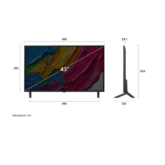 Televisor LG / 43 QNED 80A / 4K UHD / WEBOS25_0