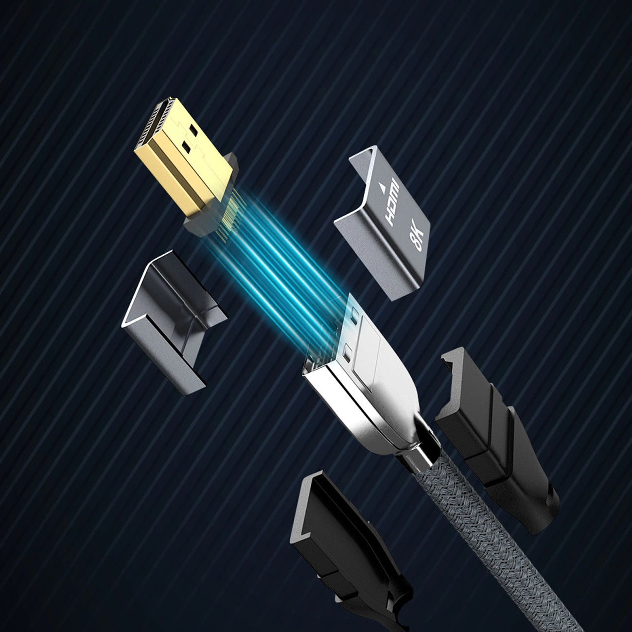 Wozinsky cable HDMI 2.1 8K 60 Hz 48 Gbps / 4K 120 Hz / 2K 144 Hz 5 m Silver (WHDMI-50)_12