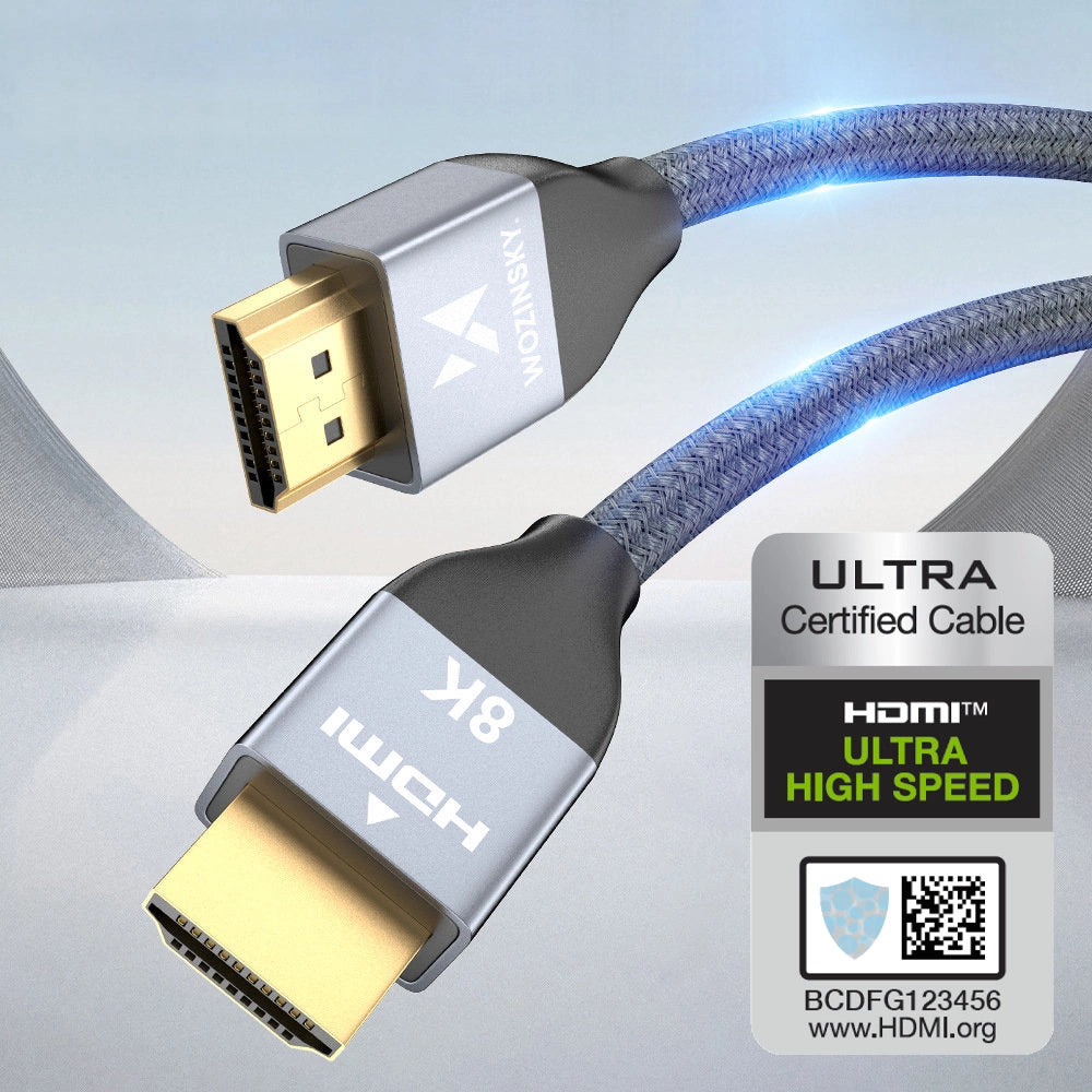 Wozinsky cable HDMI 2.1 8K 60 Hz 48 Gbps / 4K 120 Hz / 2K 144 Hz 5 m Silver (WHDMI-50)_2