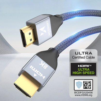 Wozinsky cable HDMI 2.1 8K 60 Hz 48 Gbps / 4K 120 Hz / 2K 144 Hz 5 m Silver (WHDMI-50)_2
