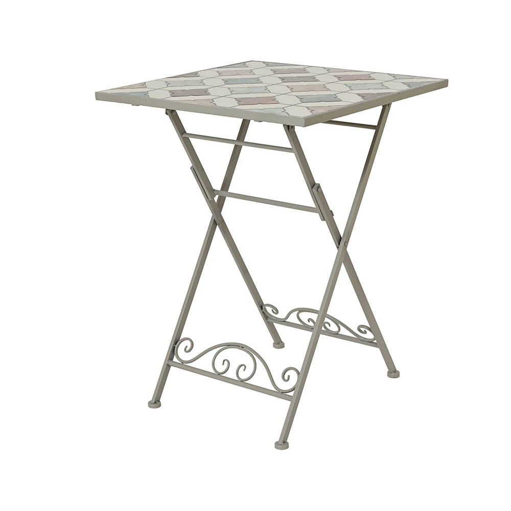 Mesa dobrÃ¡vel mosaico bistrÃ³ 58 x 58 x 76 cm_0