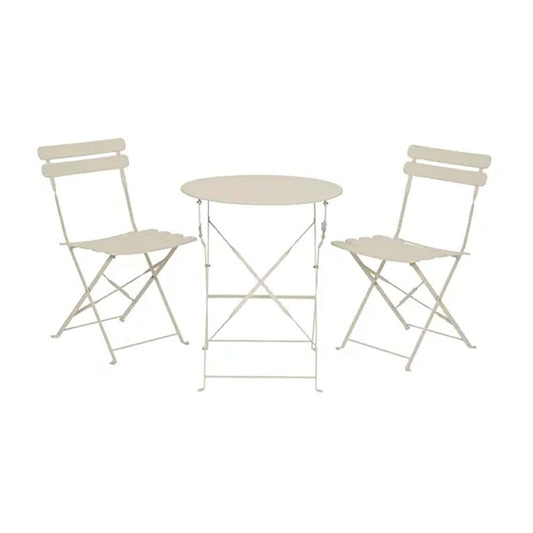 Conjunto de mesa e 2 cadeiras helsingborg, dobrÃ¡veis, em aÃ§o, branco_0