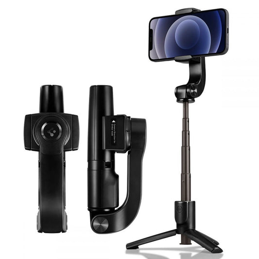 Spigen S610W Bluetooth Gimbal with Selfie Stick - Black_0