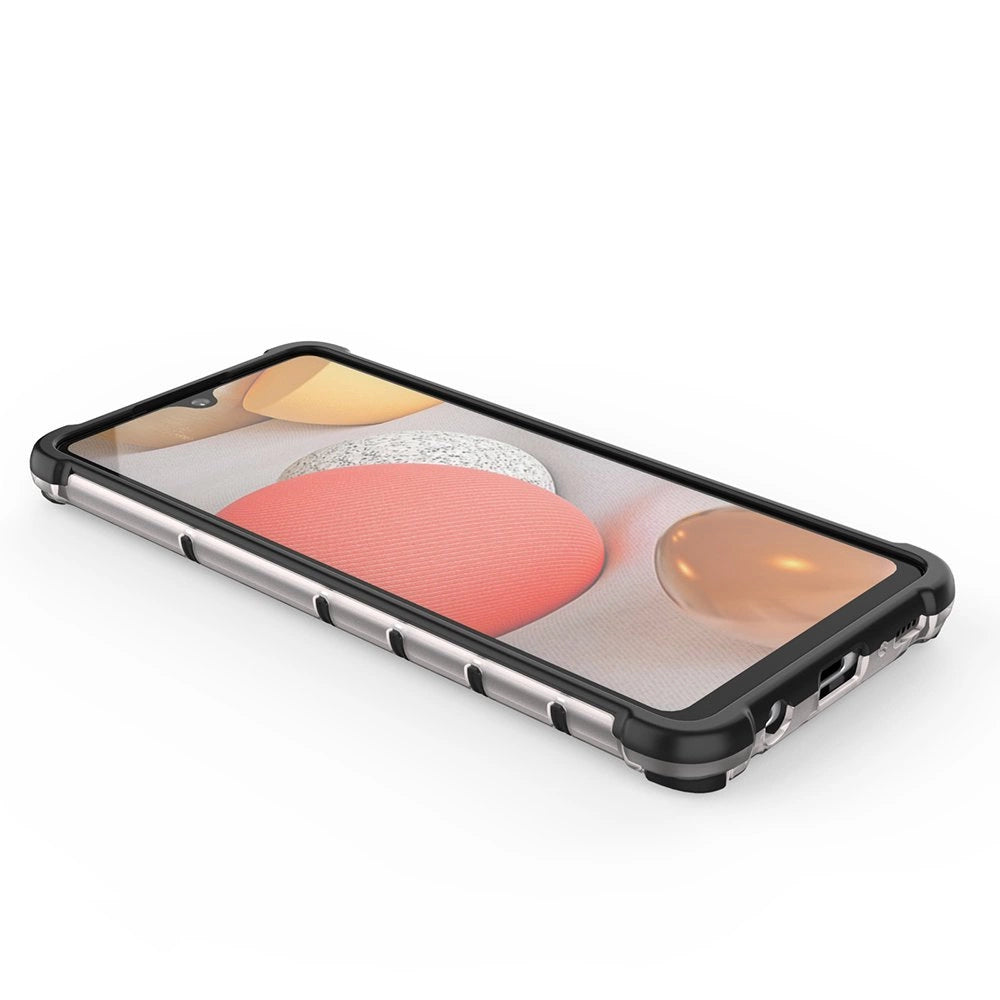 Honeycomb Case armor cover with TPU Bumper for Samsung Galaxy A42 5G green_12