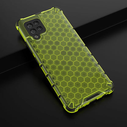 Honeycomb Case armor cover with TPU Bumper for Samsung Galaxy A42 5G green_3