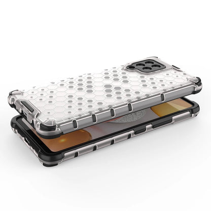 Honeycomb Case armor cover with TPU Bumper for Samsung Galaxy A42 5G green_6