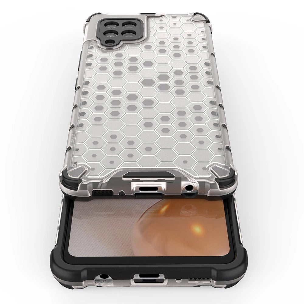 Honeycomb Case armor cover with TPU Bumper for Samsung Galaxy A42 5G green_10