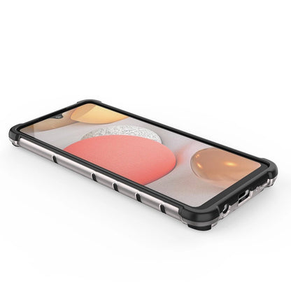 Honeycomb Case armor cover with TPU Bumper for Samsung Galaxy A42 5G red_11