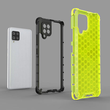 Honeycomb Case armor cover with TPU Bumper for Samsung Galaxy A42 5G red_13
