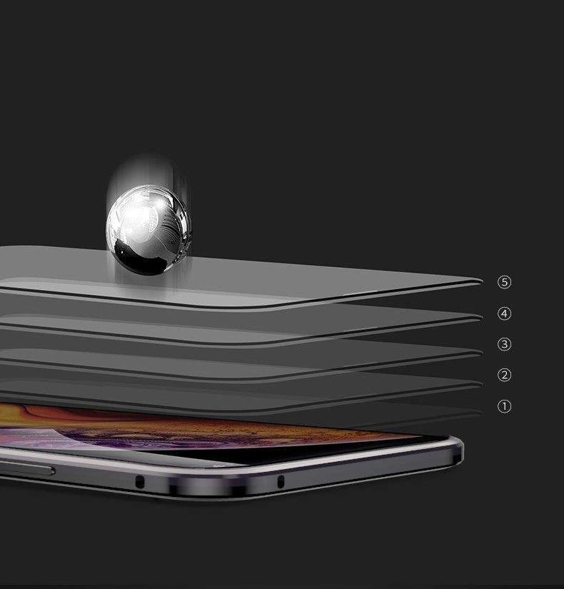 Wozinsky Full Magnetic Case Full Body Front and Back Cover with built-in glass for Vivo X60 black-transparent_19