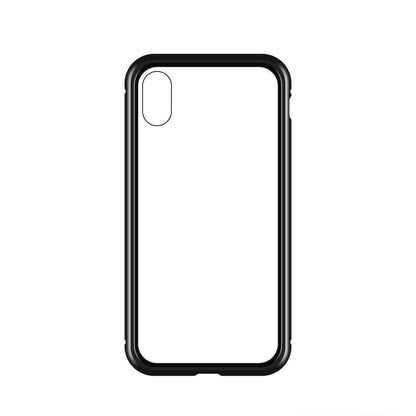 Wozinsky Full Magnetic Case Full Body Front and Back Cover with built-in glass for Vivo X60 black-transparent_2
