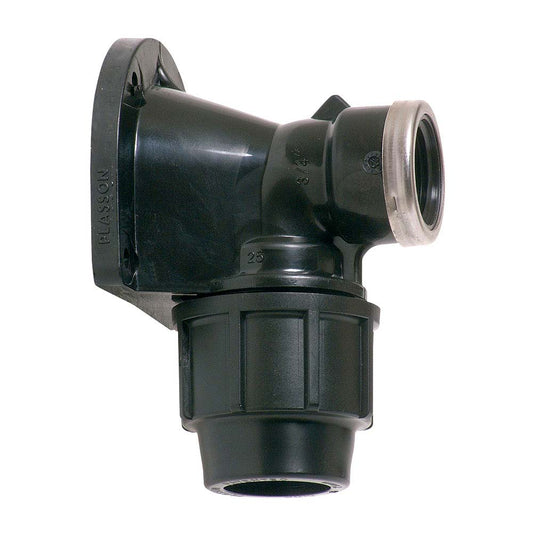 Cotovelo misto de 90Â° com rosca fÃªmea para montagem na parede, 25 mm x Â¾ pol_0