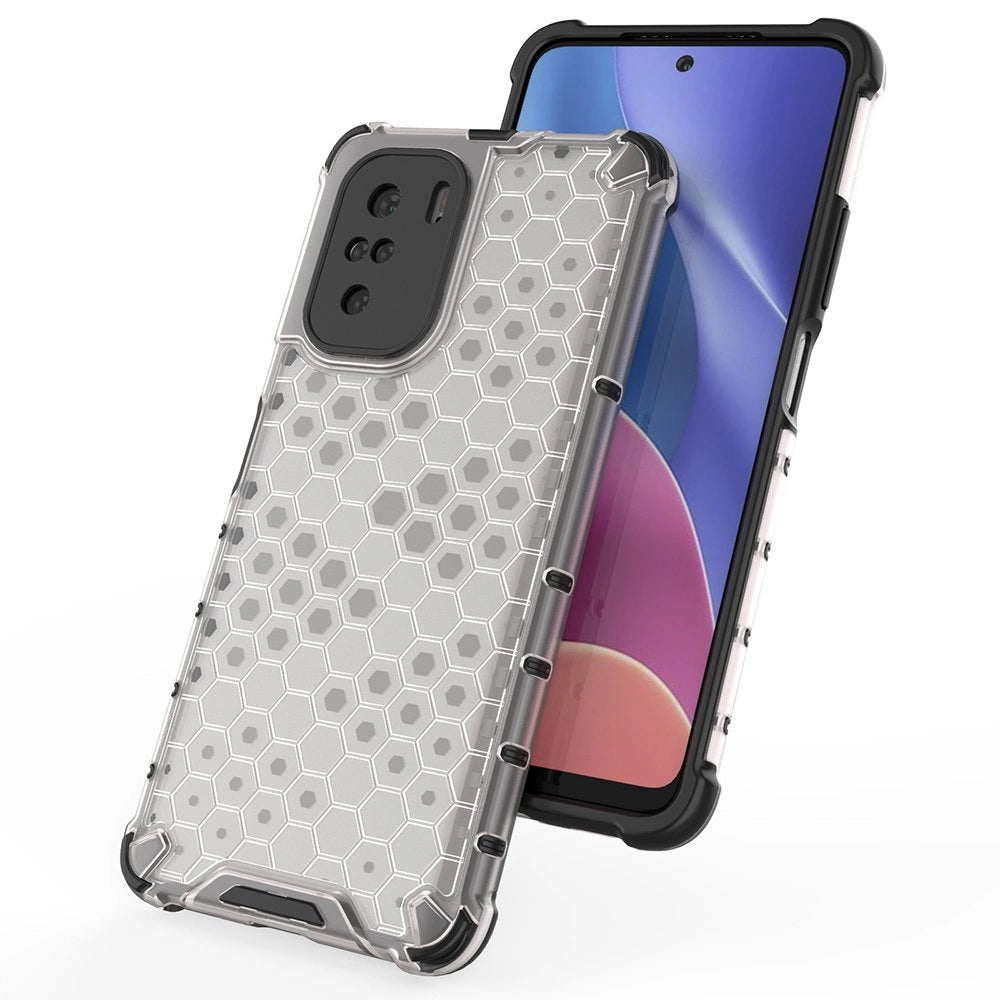 Honeycomb Case armor cover with TPU Bumper for Xiaomi Redmi K40 Pro+ / K40 Pro / K40 / Poco F3 green_9