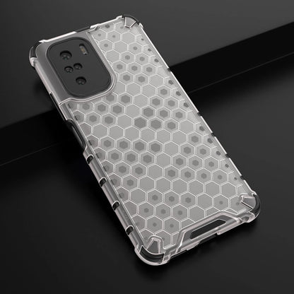 Honeycomb Case armor cover with TPU Bumper for Xiaomi Redmi K40 Pro+ / K40 Pro / K40 / Poco F3 transparent_11