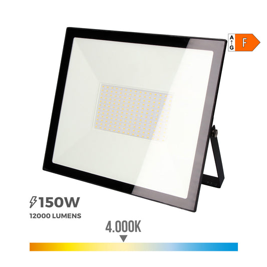 Projetor led 150w 12000lm 4000k luz dia 35x31x4,5cm edm_0