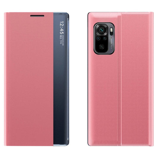 Sleep Case Bookcase Type Case with Smart Window for Xiaomi Redmi K40 Pro+ / K40 Pro / K40 / Poco F3 pink_0