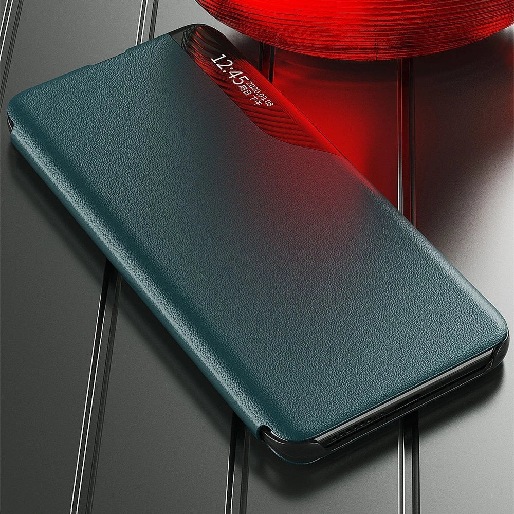 Eco Leather View Case Elegant Flip Cover Case with Stand Function Xiaomi Redmi K40 Pro + / K40 Pro / K40 / Poco F3 Red_9