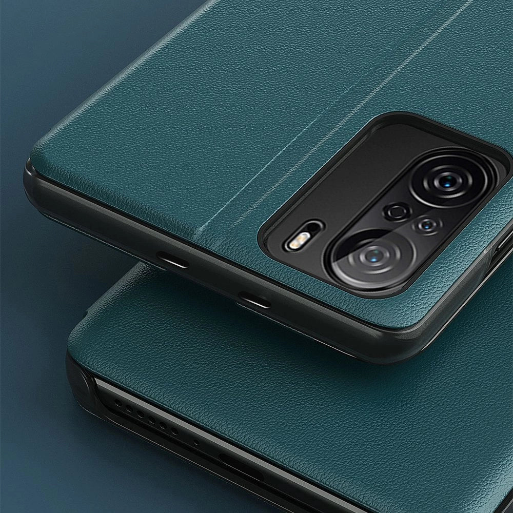 Eco Leather View Case Elegant Flip Cover Case with Stand Function Xiaomi Redmi K40 Pro + / K40 Pro / K40 / Poco F3 Red_8