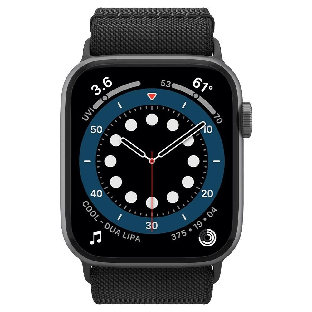 Spigen Fit Lite Strap for Apple Watch 4/5/6/7/8/9/SE/Ultra (42/44/45/49 mm) - Black_9