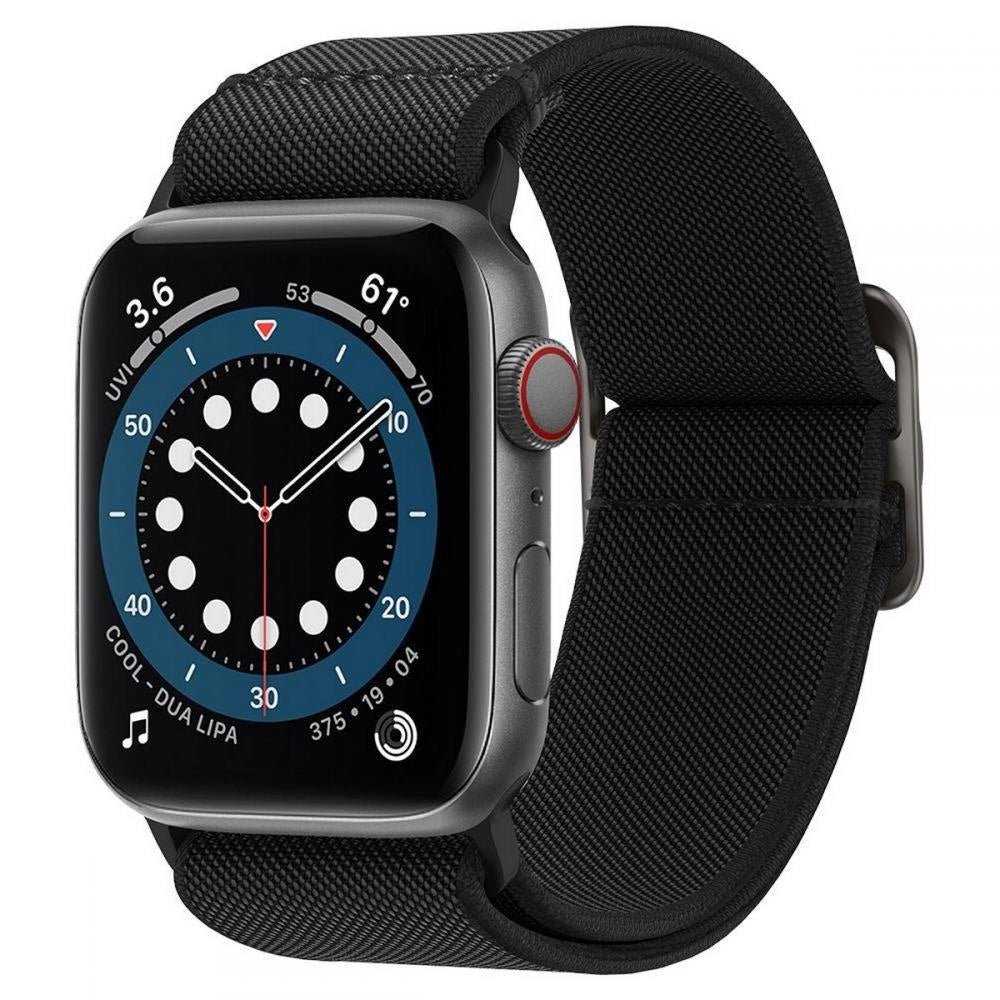 Spigen Fit Lite Strap for Apple Watch 4/5/6/7/8/9/SE/Ultra (42/44/45/49 mm) - Black_2