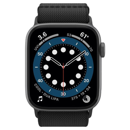 Spigen Fit Lite Strap for Apple Watch 4/5/6/7/8/9/SE/Ultra (42/44/45/49 mm) - Black_3