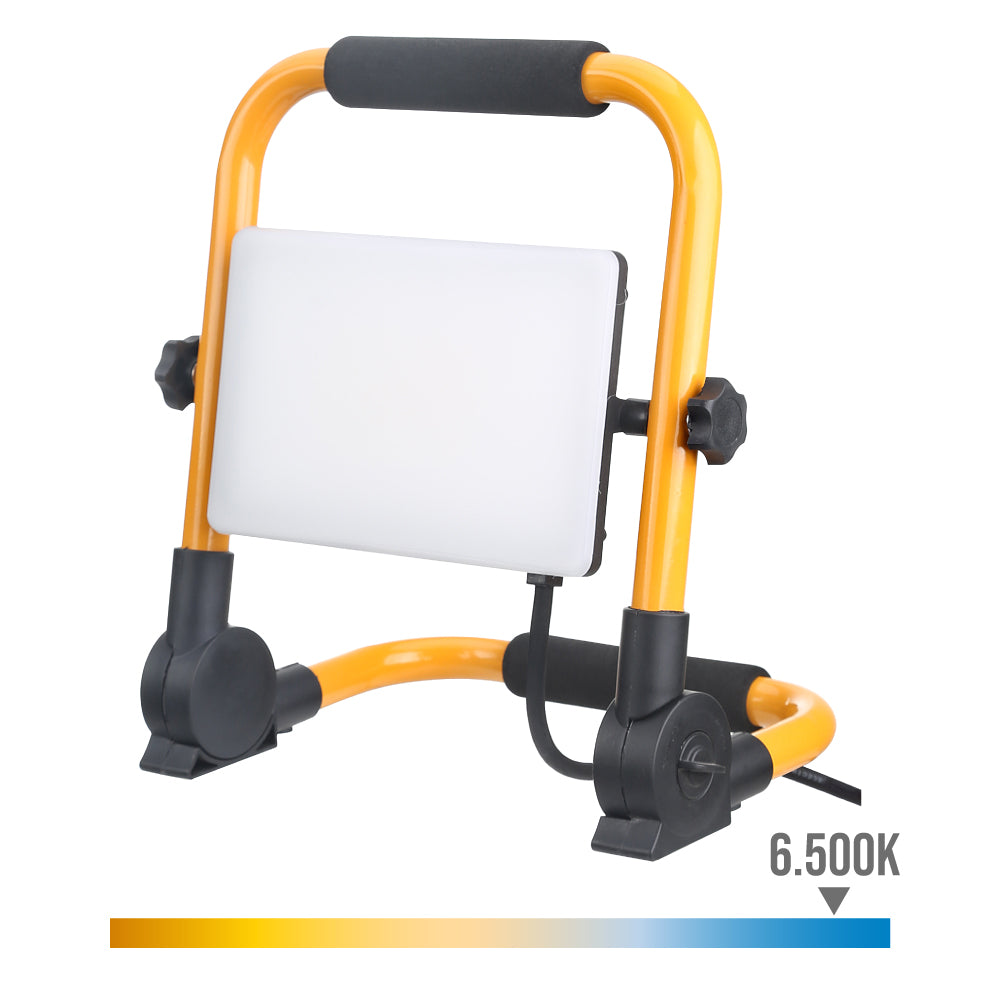 Projetor led com suporte 50w 5.400lm 6.000k luz fria, 260,1 x 175,3 x 283,8 mm_0