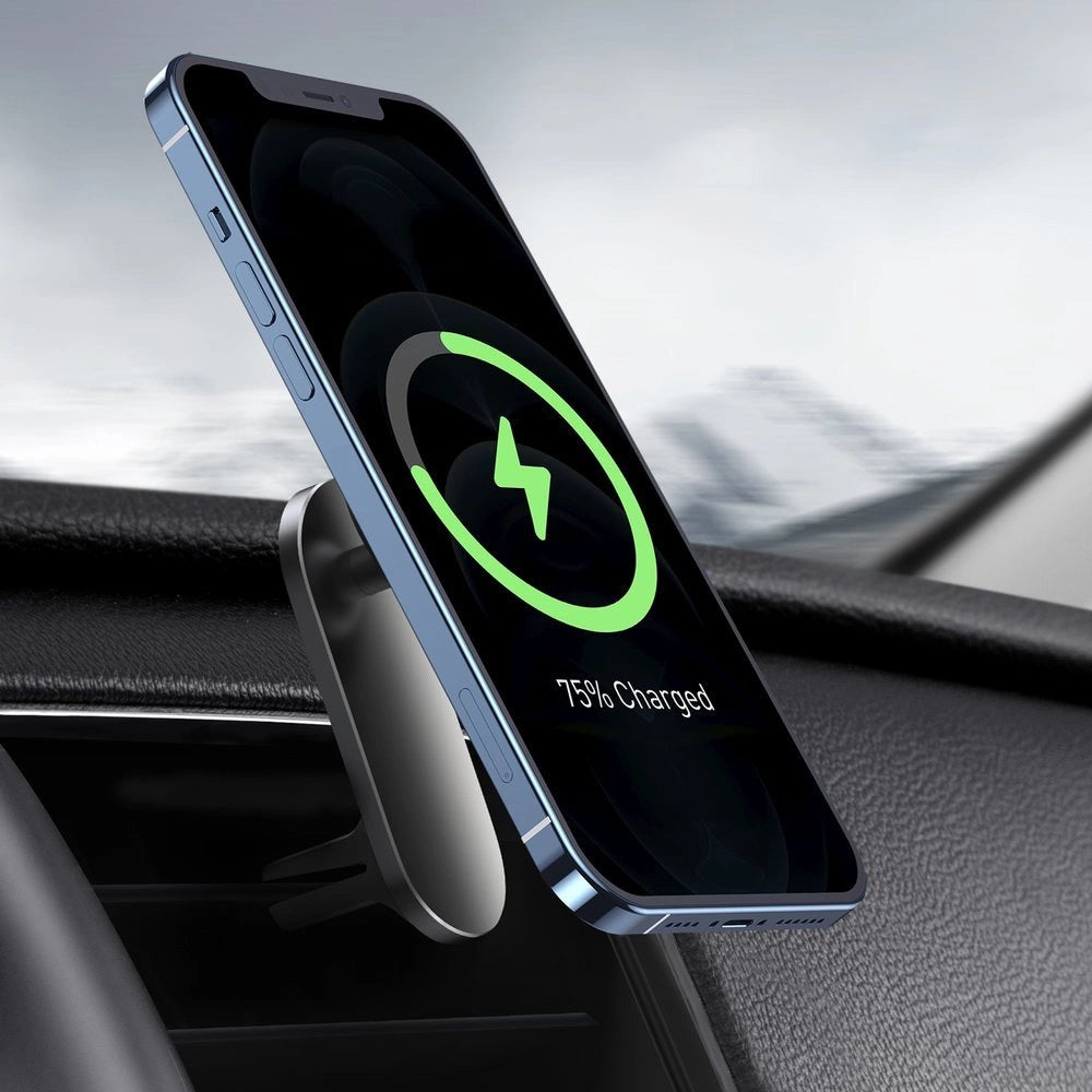 Baseus magnetic car phone holder wireless Qi charger 15 W (MagSafe compatible for iPhone) black (WXJN-01)_20