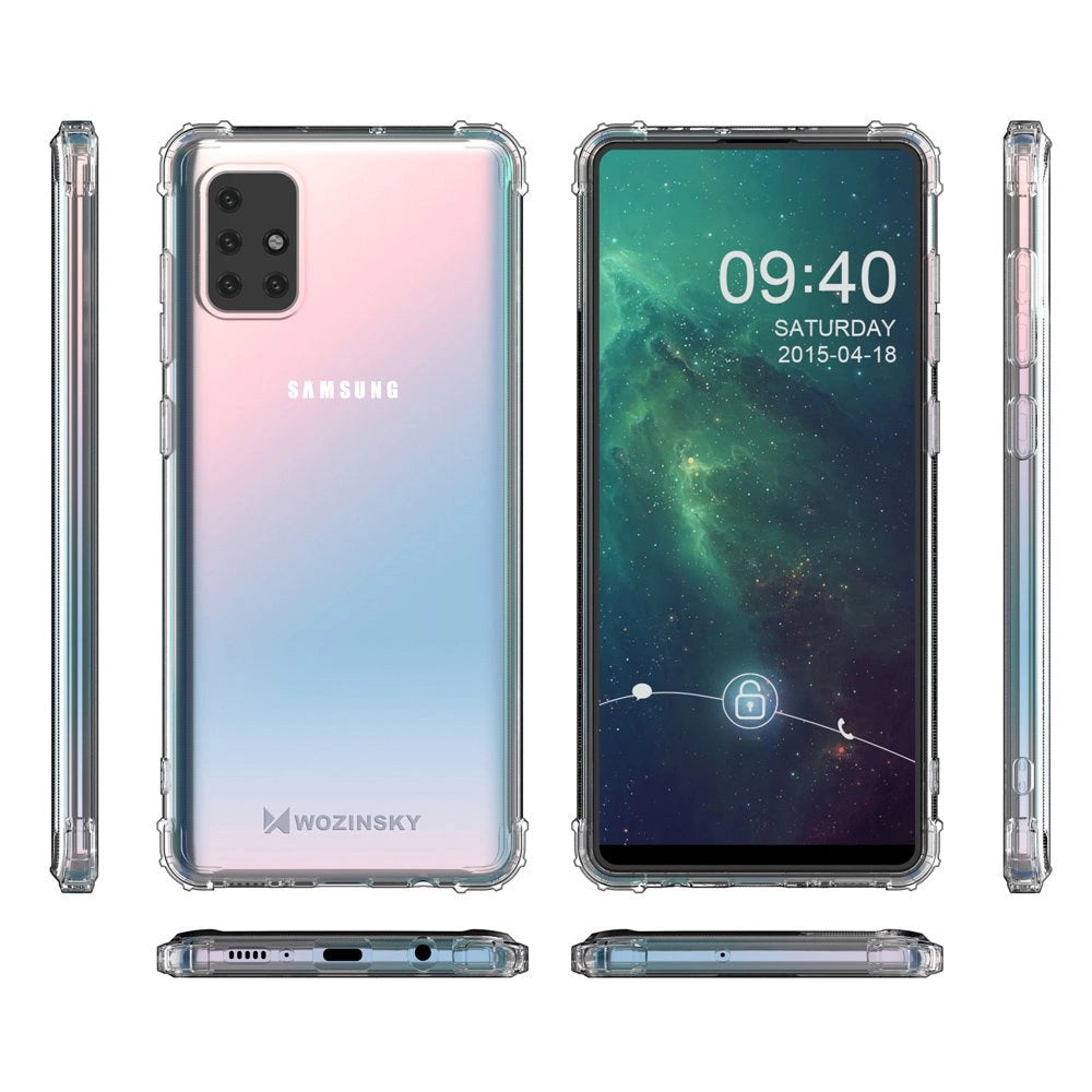 Wozinsky Anti Shock durable case with Military Grade Protection for Samsung Galaxy A72 4G transparent_8