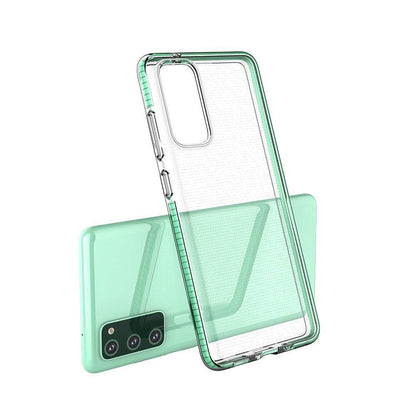 Spring Case cover gel cover with colored frame for Samsung Galaxy A12 / Galaxy M12 black_2