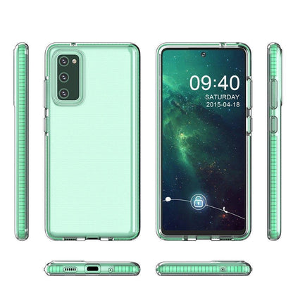 Spring Case cover gel cover with colored frame for Samsung Galaxy A12 / Galaxy M12 black_3
