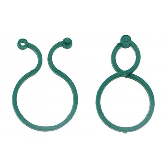 Clips de pvc para tutoramento de pequenas Ã¡rvores, 4 x 2,7 cm, blister 20 unidades_0