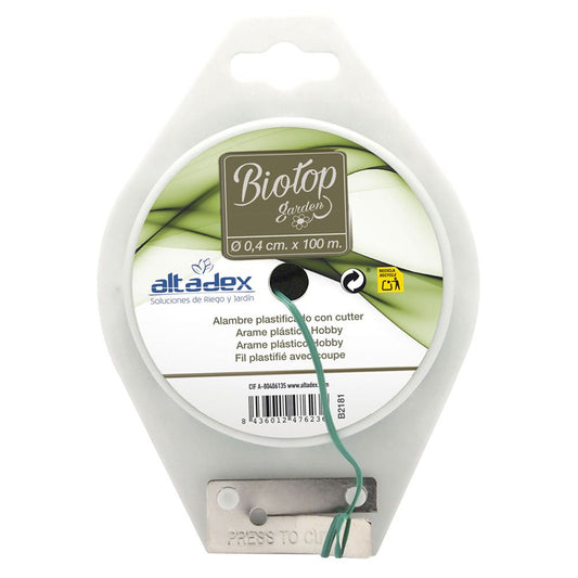 Arame plastificado verde, Ã¸2 mm x 100 m_0