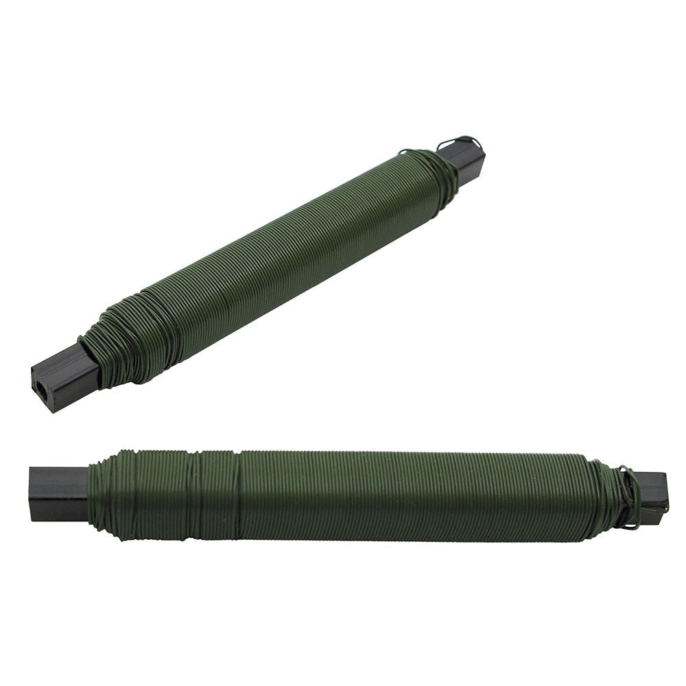 Arame metÃ¡lico plastificado verde Ã¸0,7 mm x 40 m, blister 2 un._0