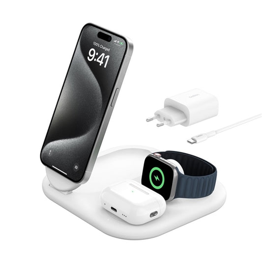 SUPPORTO DI RICARICA WIRELESS 3IN1 15W QI2 - BIANCO_0