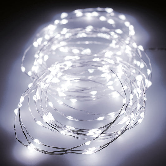 Grinalda micro led, intermitente, 180 leds, branco frio. lumineo_0