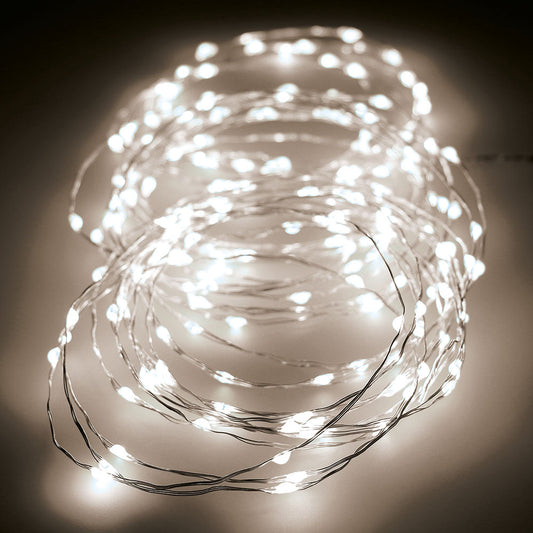 Micro led garland 180 leds, multifuncional, luz quente, exterior, 9 m_0